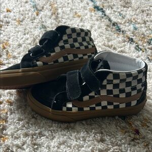 Kids Vans Checkered High-Top Sneakers